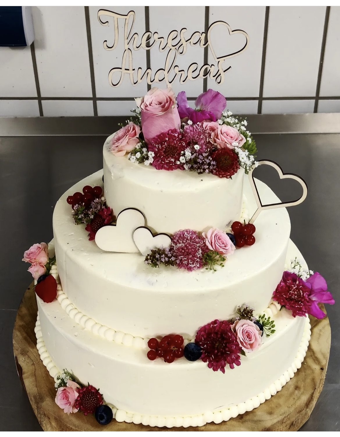 Violette Blumen Hochzeit 